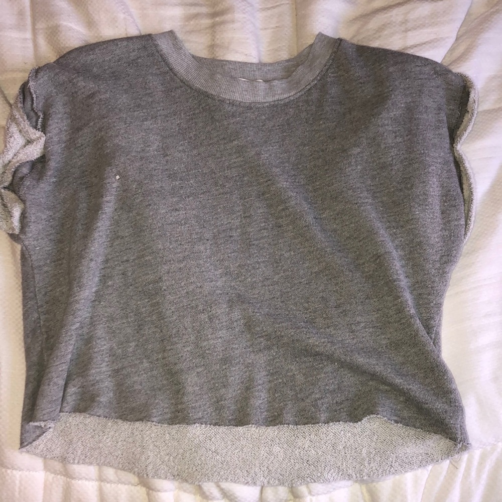 Grey Crop Top